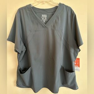 Barco One Pewter Scrub Top